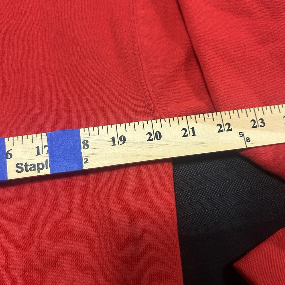 Vintage Fruit Of The Loom Crew Neck Sweatshirt Men's Medium Santa Fe Red USA - Picture 5 of 7